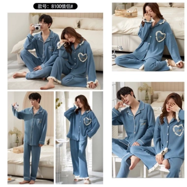 Đồ bộ pyjama nam nữ cotton tổ ong thoáng mát - Đồ mặc nhà thời trang | DANBAM SHOP