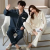 Đồ bộ pyjama nam nữ cotton tổ ong thoáng mát - Đồ mặc nhà thời trang | DANBAM SHOP 10