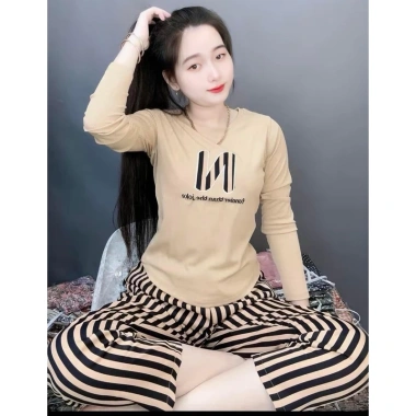 Đồ bộ tay dài Quân Baggy nữ thêu áo tăm lạnh, quần mango mát nhẹ, size 47-75kg – Giá chỉ 180.000₫ 3