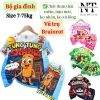 Đồ Bộ Thun TUNG TUNG SAHUR Mềm Mịn Mát 7-75kg Giá Cực Sốc Chỉ 34798đ Vũ Trụ Brainrot 2