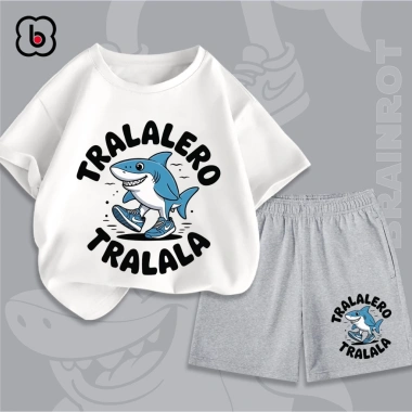 Đồ bộ Tralalero Tralala BabyloveGO mùa hè, thun cotton thoáng mát, chỉ 199k