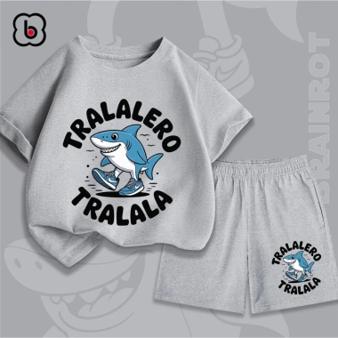 Đồ bộ Tralalero Tralala BabyloveGO mùa hè, thun cotton thoáng mát, chỉ 199k