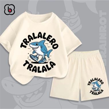 Đồ bộ Tralalero Tralala BabyloveGO mùa hè, thun cotton thoáng mát, chỉ 199k