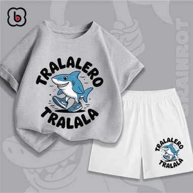 Đồ bộ Tralalero Tralala BabyloveGO mùa hè, thun cotton thoáng mát, chỉ 199k
