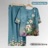 Đồ bộ trung niên lụa Vân Gỗ Hào Quang cao cấp, nhẹ mát, thoải mái - chỉ 117k 10