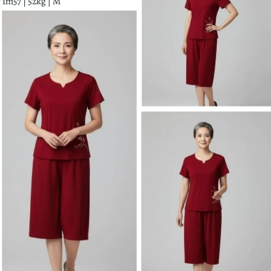 Đồ bộ trung niên nữ siêu mát Minh Anh vải đũi sợi lanh MAB01 - Giá chỉ 89.000đ 6