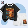 Đồ bộ TUNG TUNG SAHUR BabyloveGO cho bé trai & bé gái mùa hè, thun cotton thoáng mát, giá chỉ 199.000 VNĐ 2