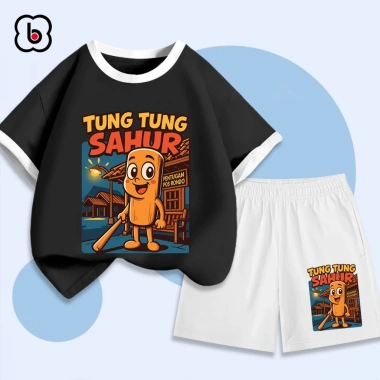Đồ bộ TUNG TUNG SAHUR BabyloveGO cho bé trai & bé gái mùa hè, thun cotton thoáng mát, giá chỉ 199.000 VNĐ
