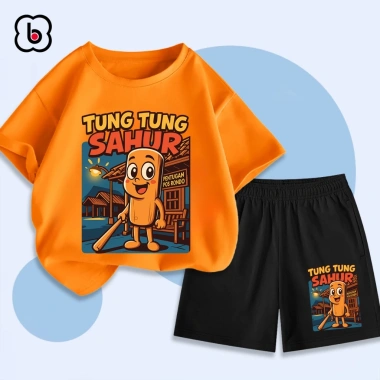 Đồ bộ TUNG TUNG SAHUR BabyloveGO cho bé trai & bé gái mùa hè, thun cotton thoáng mát, giá chỉ 199.000 VNĐ