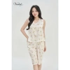 Đồ bộ VADESI lửng sát nách hoa nhỏ lụa cao cấp, mát mềm thoáng nhẹ mùa Hè - Giá chỉ 259.000₫ 4