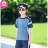 Đồ bơi 2 mảnh bé trai 10-42kg dưới 1m5 - Áo tay ngắn viền, quần 2 lớp, giá 219.000 VND 2