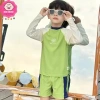 Đồ bơi 2 mảnh bé trai 10-45kg dưới 1m5 áo tay dài, quần 2 lớp phối viền, giá 219.000 đồng - đi biển, đi bơi 4