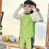 Đồ bơi 2 mảnh bé trai 10-45kg dưới 1m5 áo tay dài, quần 2 lớp phối viền, giá 219.000 đồng - đi biển, đi bơi 10