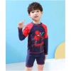 Đồ bơi 2 mảnh bé trai 17-30kg áo tay dài xanh họa tiết Người Nhện, thích hợp đi biển, bơi - 189.000₫ 6