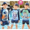 Đồ bơi 2 mảnh tay dài, quần 2 lớp họa tiết in tràn cho bé trai 10-45kg dưới 1m55 - Đi biển, đi bơi giá 230k