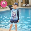 Đồ bơi 2 mảnh tay dài, quần 2 lớp họa tiết in tràn cho bé trai 10-45kg dưới 1m55 - Đi biển, đi bơi giá 230k 3