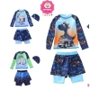 Đồ bơi 2 mảnh tay dài, quần 2 lớp họa tiết in tràn cho bé trai 10-45kg dưới 1m55 - Đi biển, đi bơi giá 230k 5