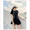 Đồ bơi bikini 1 mảnh liền thân kiểu váy, tay ngắn hoặc dài, khóa kéo trước nữ (39-62kg) - 169k 9