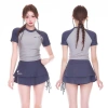 Đồ bơi hai mảnh Tankini áo ngực thể thao, quần cạp cao kiểm soát bụng - Giá 219.294₫ cho phụ nữ trẻ 2