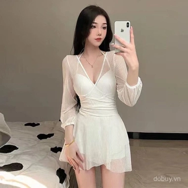 Đồ bơi Hàn Quốc 2.024 áo liền thân dài tay ren ôm sát sexy, có gọng cho nữ sinh viên 3 Đồ bơi Hàn Quốc 2.024 áo liền thân dài tay ren ôm sát sexy, có gọng cho nữ sinh viên 3
