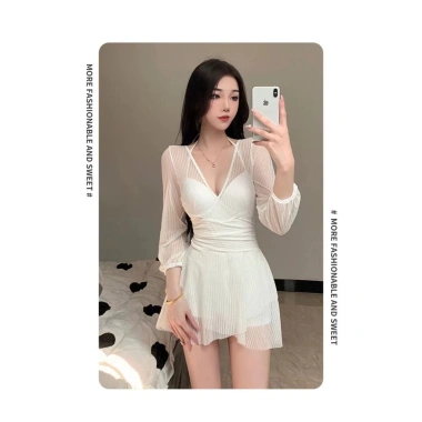 Đồ bơi Hàn Quốc 2.024 áo liền thân dài tay ren ôm sát sexy, có gọng cho nữ sinh viên 7 Đồ bơi Hàn Quốc 2.024 áo liền thân dài tay ren ôm sát sexy, có gọng cho nữ sinh viên 7