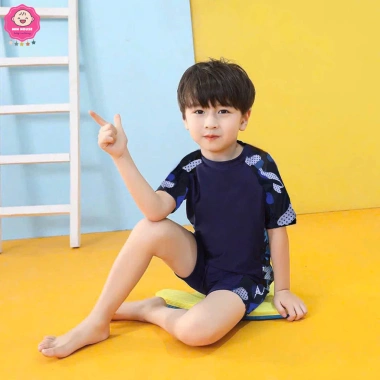 Đồ bơi liền thân 2 mảnh bé trai 10-40kg phối loang thích hợp đi biển bơi giá chỉ 209.000₫ 5