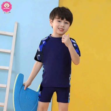 Đồ bơi liền thân 2 mảnh bé trai 10-40kg phối loang thích hợp đi biển bơi giá chỉ 209.000₫ 6