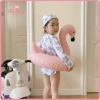 Đồ Bơi Liền Thân Bé Gái Tay Dài Hoa Tím Co Giãn 4 Chiều Không Bí Da, Nhân Bông, Giá Ưu Đãi 179k 4