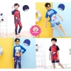 Đồ bơi liền thân bé trai 14-30kg, tay ngắn dài, họa tiết sinh động, giá 179k