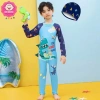 Đồ bơi liền thân bé trai 14-30kg, tay ngắn dài, họa tiết sinh động, giá 179k 6