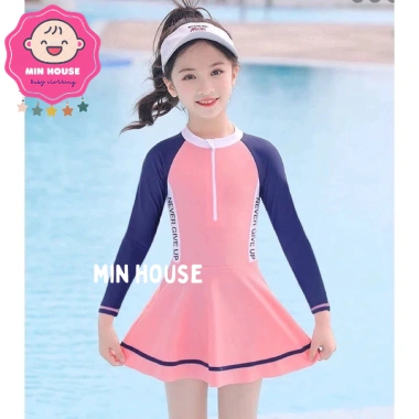 Đồ bơi liền thân kiểu váy tay dài cho bé gái - 149k, phù hợp đi biển du lịch 3 Đồ bơi liền thân kiểu váy tay dài cho bé gái - 149k, phù hợp đi biển du lịch 3