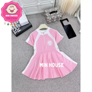 Đồ bơi liền thân kiểu váy tay dài cho bé gái - 149k, phù hợp đi biển du lịch