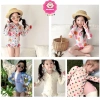 Đồ bơi liền thân tay dài nàng tiên cá hoa lá công chúa bé gái, giá chỉ 109k