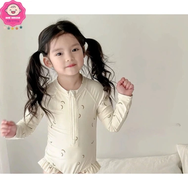 Đồ bơi liền thân tay dài nàng tiên cá hoa lá công chúa bé gái, giá chỉ 109k 6