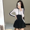 Đồ bơi một mảnh nữ dài tay chống nắng, giảm mỡ, thoải mái khi bơi lội - 641.841₫ 4