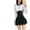 Đồ bơi một mảnh nữ dài tay chống nắng, giảm mỡ, thoải mái khi bơi lội - 641.841₫ 6