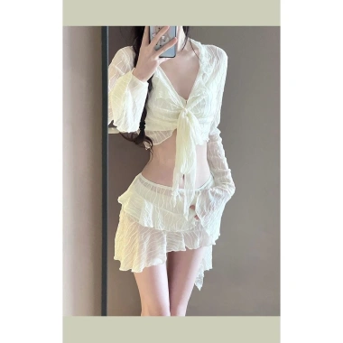 Đồ bơi nữ 2.025 - Bikini bốn mảnh cao cấp ôm sát, che bụng, sexy, lý tưởng cho kỳ nghỉ và suối nước nóng - 188k VNĐ 8
