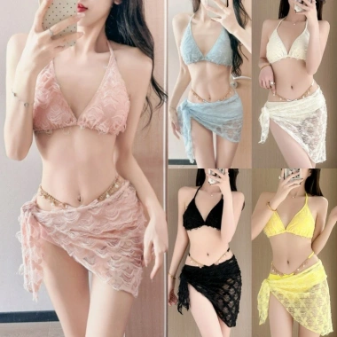 Đồ Bơi Nữ Gợi Cảm Bảo Thủ Bikini Bộ Ba Hàn Quốc - Thiết Kế Ngực Nhỏ Giá 85.320₫ 4