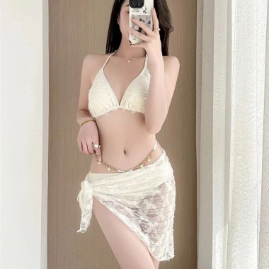 Đồ Bơi Nữ Gợi Cảm Bảo Thủ Bikini Bộ Ba Hàn Quốc - Thiết Kế Ngực Nhỏ Giá 85.320₫ 9