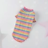 Đồ cho mèo cầu vồng giảm rụng lông co giãn thoáng khí phù hợp chó nhỏ mặc quanh năm 8