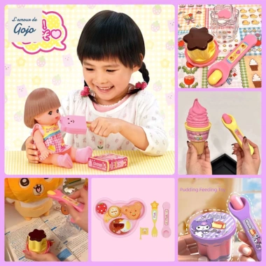 Đồ chơi ăn bánh Pudding GOJO dâu tây - Mô phỏng Nhật Bản, giáo dục sớm, giá chỉ 22.919₫