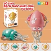 Đồ chơi bạch tuộc nhảy múa 2in1 tránh vật cản, phát sáng, cần câu, giá ưu đãi 45k