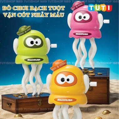 Đồ chơi bạch tuộc nhảy múa 2in1 tránh vật cản, phát sáng, cần câu, giá ưu đãi 45k 7
