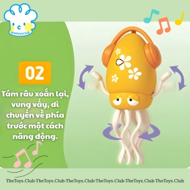 Đồ chơi bạch tuộc nhảy múa cảm ứng âm thanh và ánh sáng, tránh chướng ngại vật, giúp bé xả stress - Giá 174.298 VND 3 Đồ chơi bạch tuộc nhảy múa cảm ứng âm thanh và ánh sáng, tránh chướng ngại vật, giúp bé xả stress - Giá 174.298 VND 3