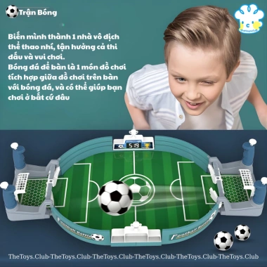 Đồ chơi bàn bóng đá mini cỡ lớn - Đối kháng 2 người, tương tác cha mẹ và bé, cho trẻ 3-6 tuổi 4 Đồ chơi bàn bóng đá mini cỡ lớn - Đối kháng 2 người, tương tác cha mẹ và bé, cho trẻ 3-6 tuổi 4
