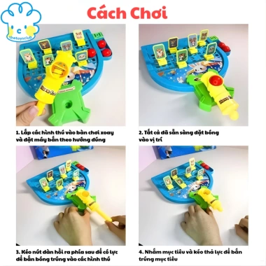 Đồ chơi bắn bóng trúng mục tiêu - Máy bắn nhân vật vui nhộn, rèn luyện tập trung cho bé, giảm giá 79.000₫ 3 Đồ chơi bắn bóng trúng mục tiêu - Máy bắn nhân vật vui nhộn, rèn luyện tập trung cho bé, giảm giá 79.000₫ 3