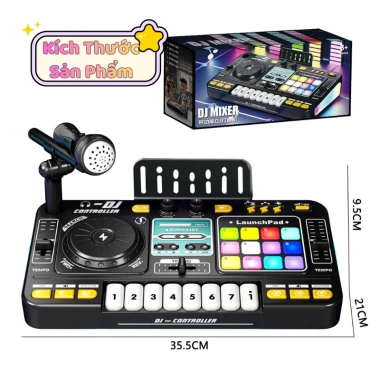 Đồ chơi bàn DJ piano điện tử 15 hiệu ứng, 37 phím, Bluetooth 5.0, mic hát – giảm tới 699k