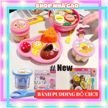 Đồ chơi bánh pudding dâu tây cho bé - Làm bánh sáng tạo, rèn khéo tay, phát triển tư duy, giá ưu đãi 29,120₫