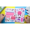 Đồ chơi bé gái Kuromi cô tiên xanh - Ngôi nhà Peach Color House Quiet Book, giá 75.000₫ 9