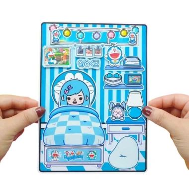 Đồ chơi bé gái Ngôi nhà búp bê giấy thủ công Tocoboca - Học liệu bóc dán thông minh H25, chỉ 99.000₫